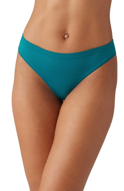 B.tempt'd By Wacoal Comfort Intended Daywear Thong In Deep Lake