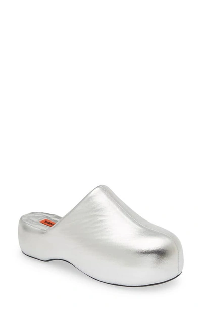 Simon Miller Bubble Platform Clog In Silver