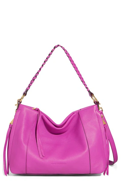 Aimee Kestenberg Convertible Leather Shoulder Bag In Fuchsia