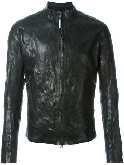 Isaac Sellam Experience Seamless Leather Jacket In Black