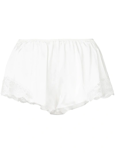 Gilda & Pearl Lace Applique Shorts In White