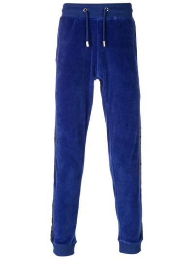 Blood Brother Velvet Track Trousers In Blue
