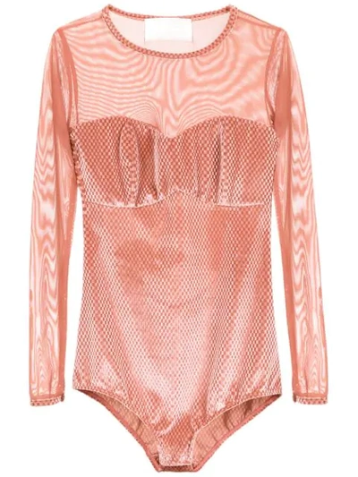Lilly Sarti Tulle Bodysuit - Pink
