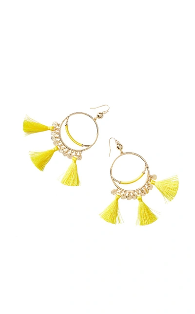 Lilly Pulitzer Surf Gypsea Earring In Lillys Lemon