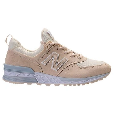 New Balance Women's 574 Sport Casual Shoes, White - Size 10.0