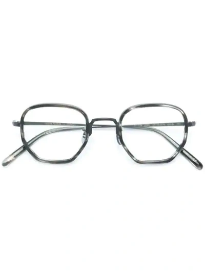 Oliver Peoples Round Frame Glasses In Black
