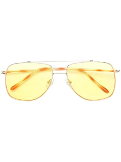 Spektre Aviator Sunglasses In Yellow & Orange