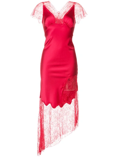 Haney Felicia Lace Dress - Red
