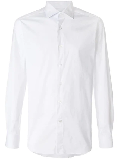 Bagutta Long-sleeve Buttoned Shirt - White