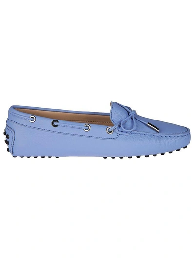 Tod's Gommino Loafers In Sky Blue