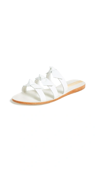 Kaanas Recife Bow Sandals In White