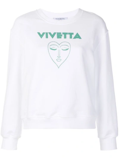 Vivetta Printed Sweatshirt In White