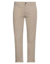 Jeckerson Man Pants Sand Size 38 Cotton, Lyocell, Elastane In Grey