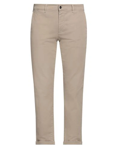 Jeckerson Man Pants Sand Size 38 Cotton, Lyocell, Elastane In Grey