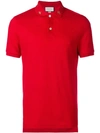 Gucci Men's Emblems Embroidered-collar Polo Shirt In 6706 Red