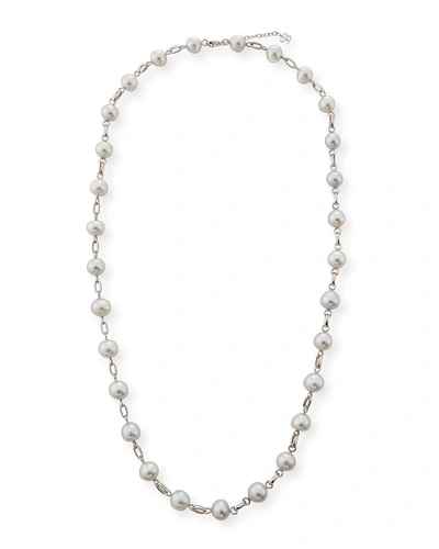 Belpearl 18k South Sea Pearl Station Necklace