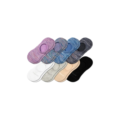 Bombas Lightweight No Show Socks 8-pack In Aqua Pink Mix