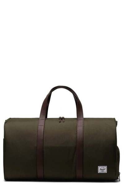 Herschel Supply Co. Novel Recycled Nylon Duffle Bag In Ivy Green