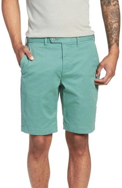 Ted Baker Print Spot Shorts In Green