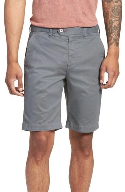 Ted Baker Print Spot Shorts In Grey