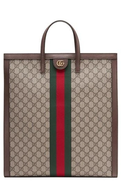 Gucci Ophidia Gg Supreme Canvas Tote - Beige In Neutrals