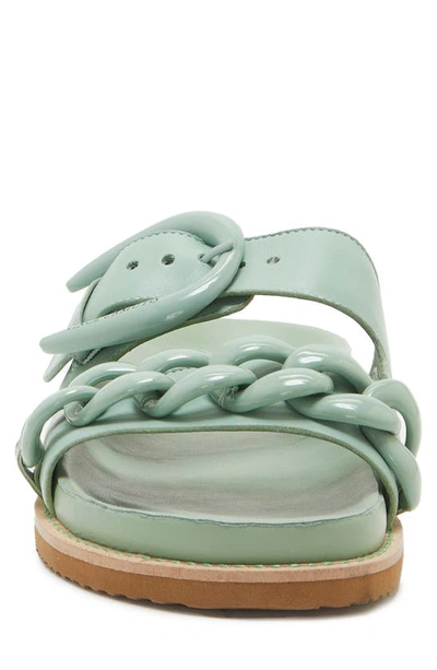 Vince Camuto Kennedys Leather Sandal In Green Ash