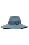 Brixton 'piper' Floppy Wool Hat - Blue In Smoke Blue