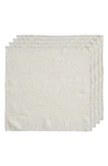 Bed Threads 4-pack Linen Napkins In Oatmeal