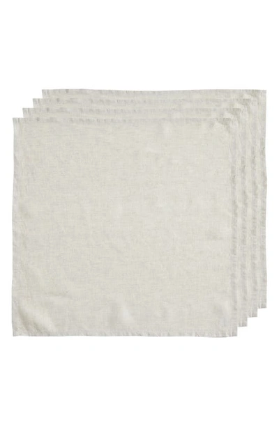Bed Threads 4-pack Linen Napkins In Oatmeal