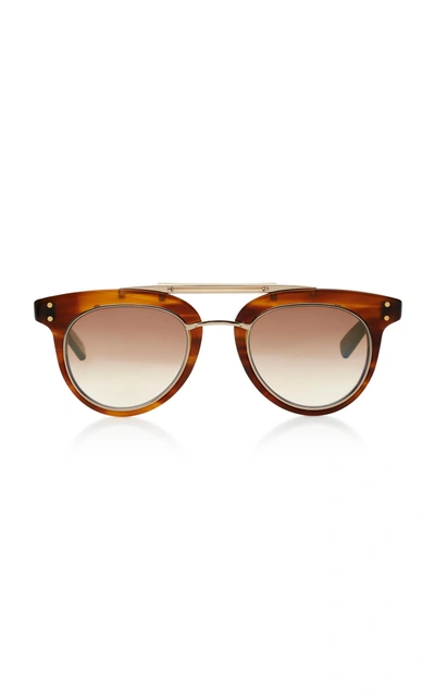 Mr Leight Laurel Sl Acetate And Metal Sunglasses In Brown