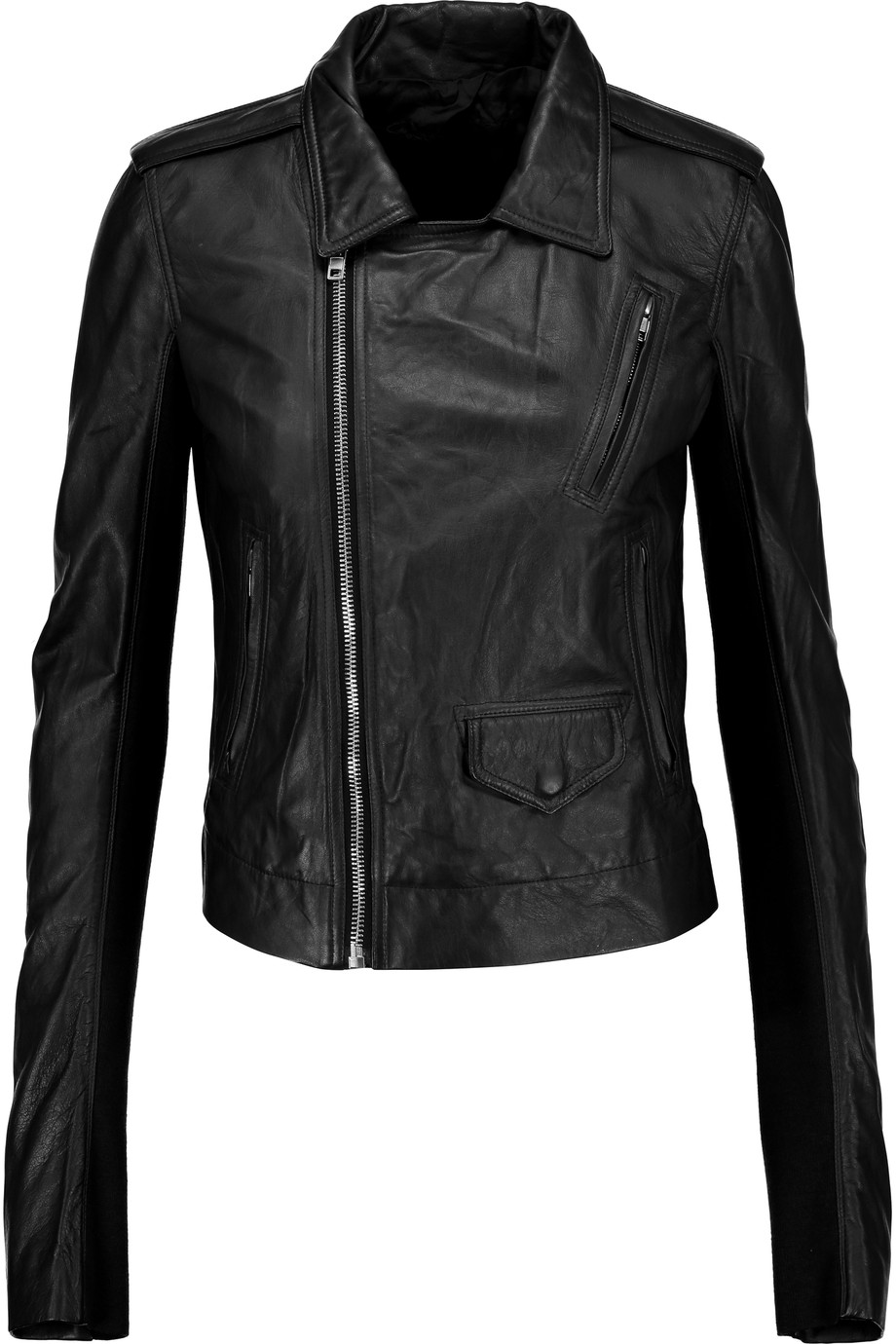 Rick Owens Stooges Leather Biker Jacket | ModeSens