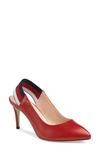 Gucci Sylvie Slingback Pump In Red