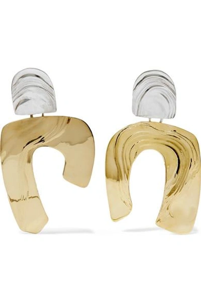 Leigh Miller Totem Gold-tone And Silver Earrings