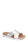 Ugg 'kari' Sandal In Silver Leather