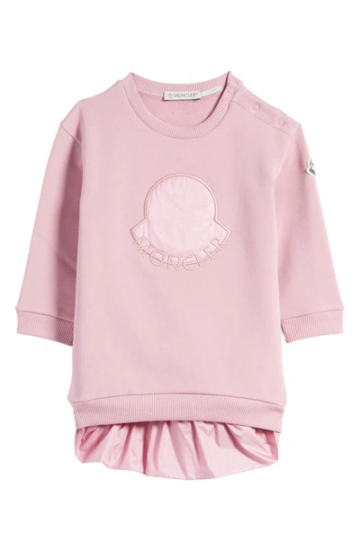 Moncler Kids' Dress With Logo In Pink