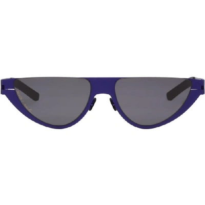 Martine Rose Kitt Sunglasses In Blue