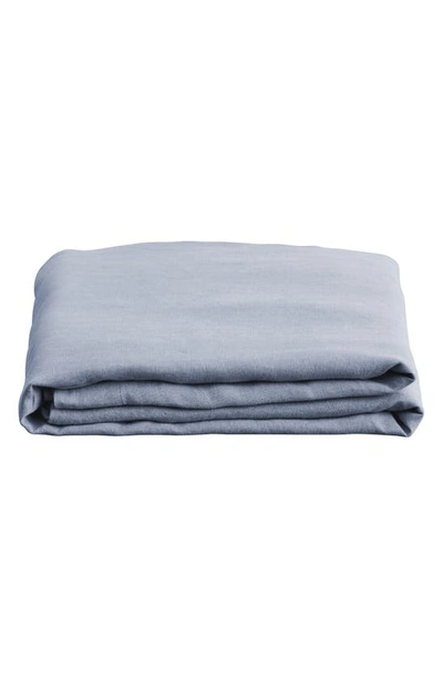 Bed Threads Linen Flat Sheet In Grey Tones