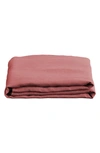 Bed Threads Linen Flat Sheet In Pink Tones
