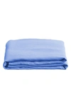 Bed Threads Linen Flat Sheet In Blue Tones