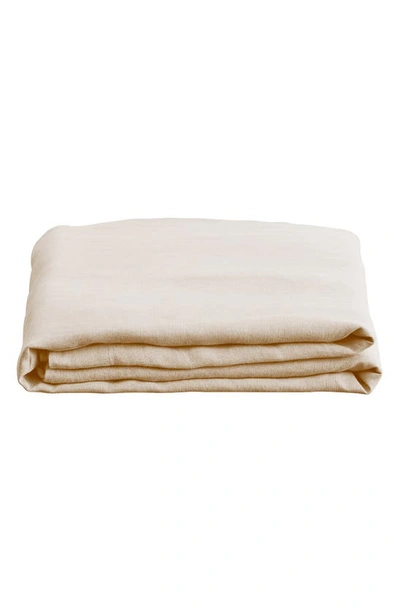 Bed Threads Linen Flat Sheet In Oatmeal
