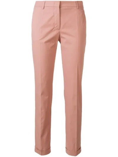 Incotex Cropped Trousers - Pink
