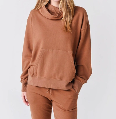 Velvet By Graham & Spencer Ora Hoodie In Tiki Brown In Multi