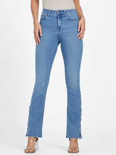 Guess Factory Eco Beatriz High-rise Bootcut Jeans In Blue