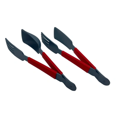 Kuhn Rikon Tong Tools 4 Piece Set In Red