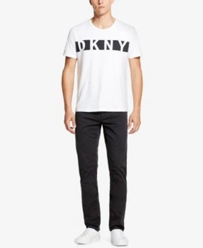 Dkny Men's Relaxed-straight Fit Stretch Twill Pants, Created For Macy's In Meterorite