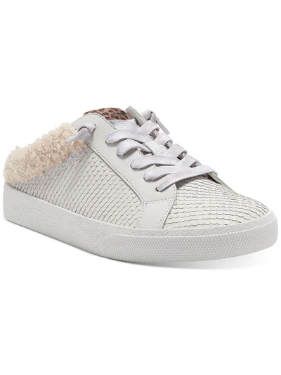 Vince Camuto Madrista Womens Leather Faux Fur Casual And Fashion Sneakers In Multi