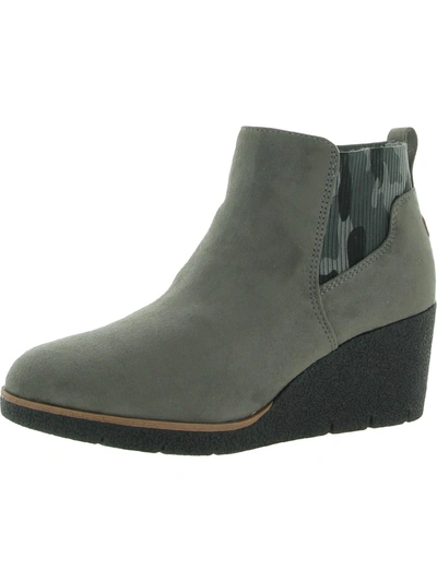 Dr. Scholl's Shoes Lean In Womens Cushioned Insole Booties In Grey