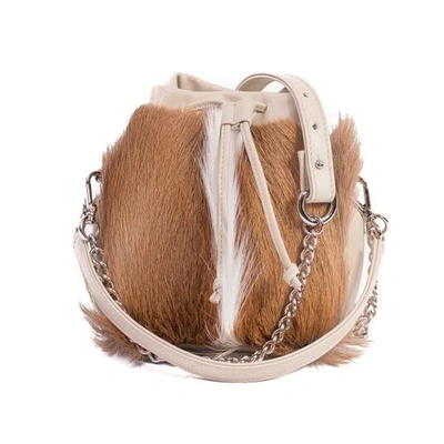 Sherene Melinda Natural Lou Lou Pouch Bag With A Fan