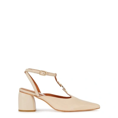 Miista Pompeia Biscuit Leather Pumps In Beige