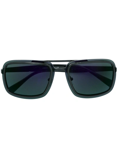 Versace Eyewear Square Shaped Sunglasses - Black